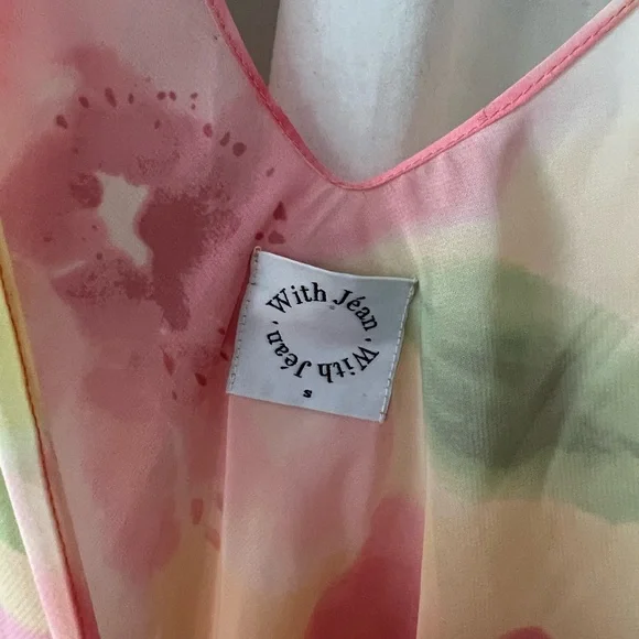 WITH JEAN Lani Sheer Floral Dress S - Picture 5 of 6